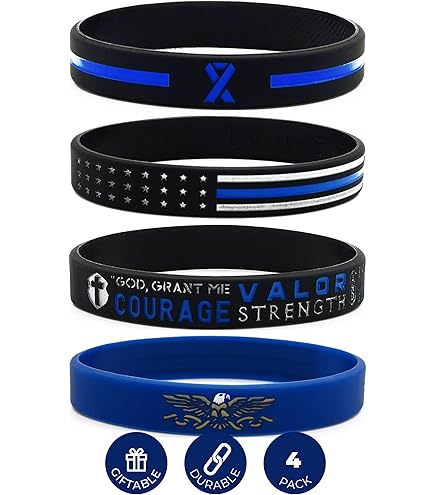 Amazon.com : (12-Pack) Blue Awareness Ribbon Bracelets